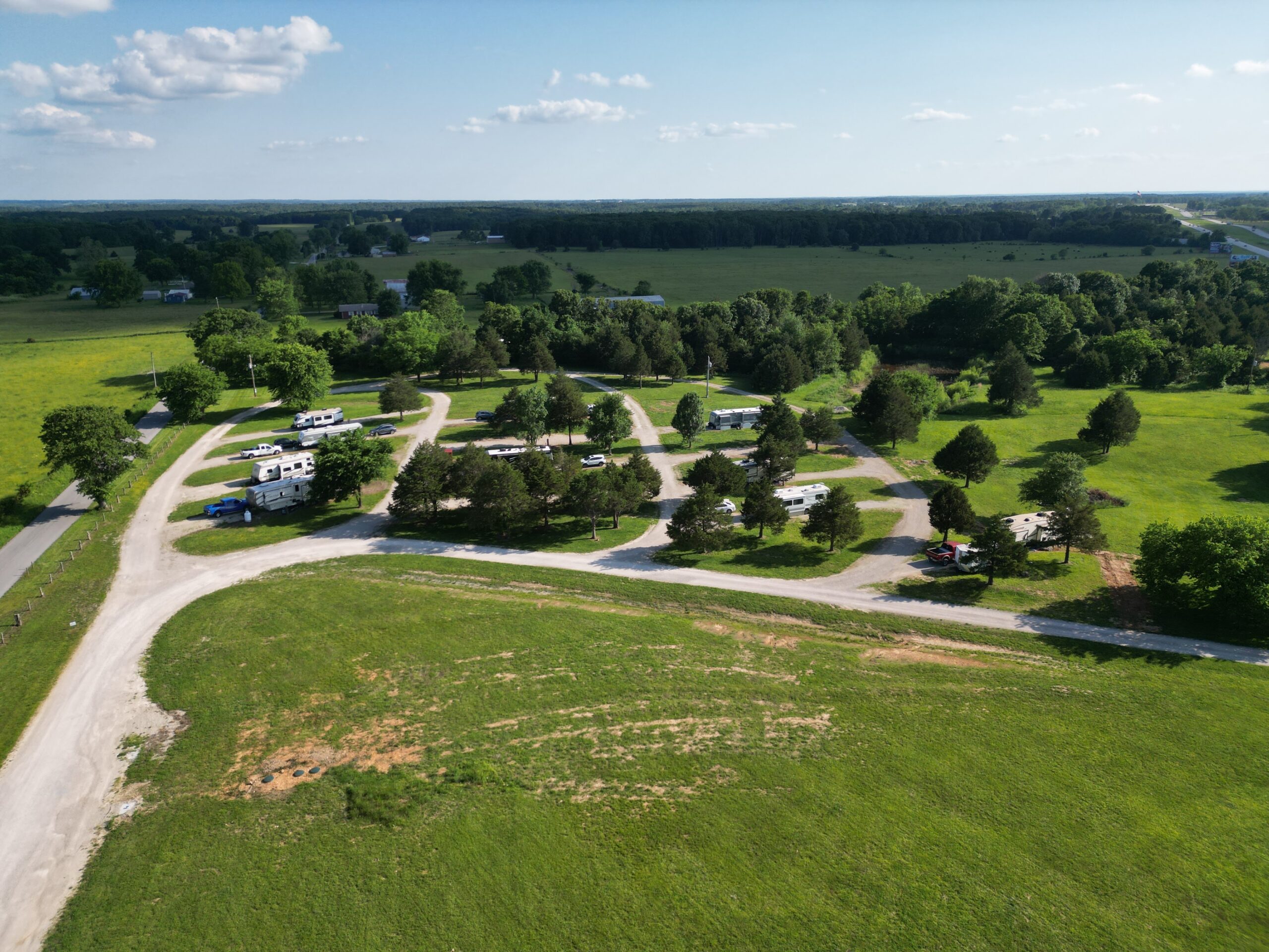 Overhead View Fordland RV park